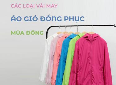 Các loại vải may áo gió đồng phục mùa thu đông